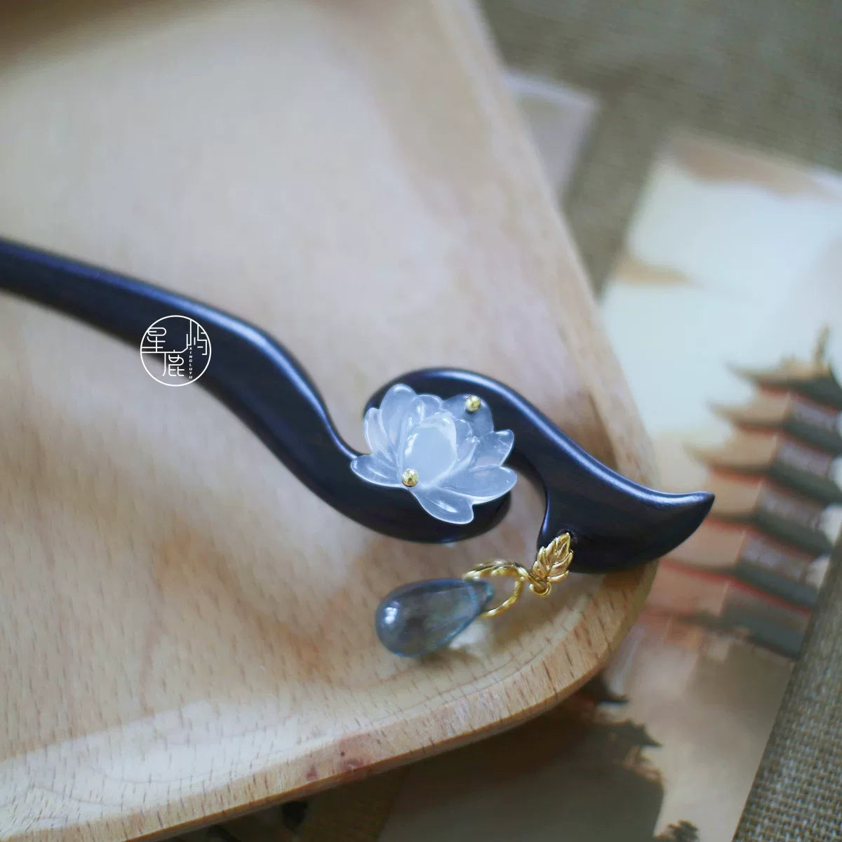 White Lotus Hair Stick | Hanfu Hair Accessory