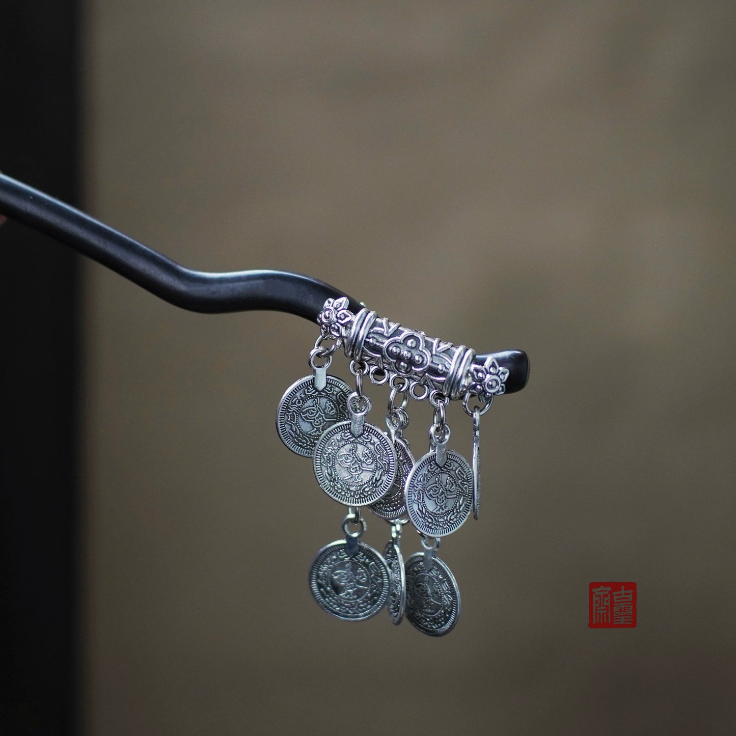 Miao Drums Hair Stick | Ancient Chinese Hair Accessory