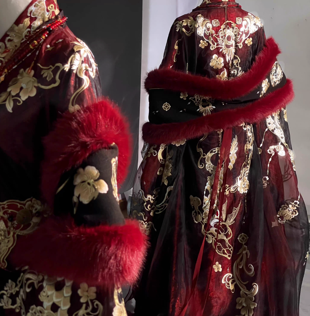 Autumn Dragon | Wei Jin Dynasty Qiyao Ruqun Heavy Embroidered Hanfu