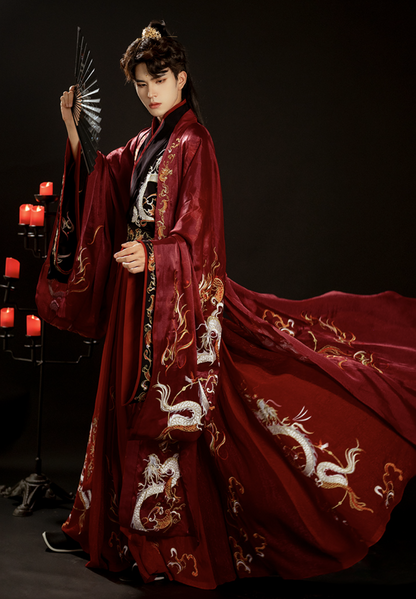 Wei Jin Dynasties Chinese Wedding Hanfu Groomswear | Dragon Lord