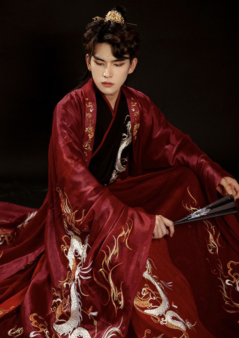 Wei Jin Dynasties Chinese Wedding Hanfu Groomswear | Dragon Lord