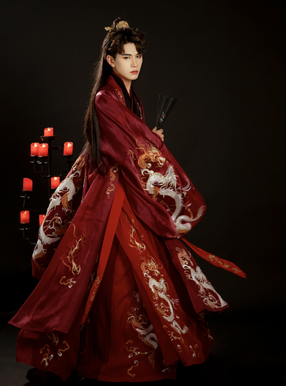 Wei Jin Dynasties Chinese Wedding Hanfu Groomswear | Dragon Lord