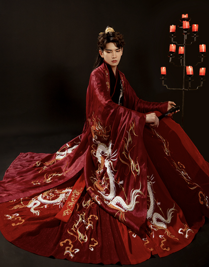 Wei Jin Dynasties Chinese Wedding Hanfu Groomswear | Dragon Lord