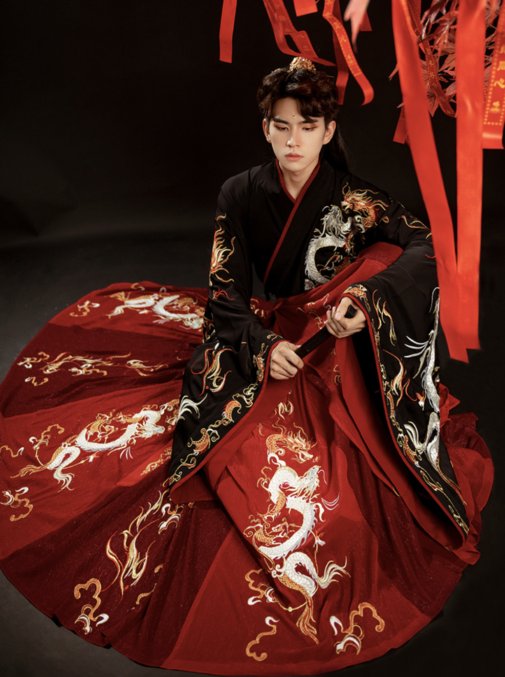 Wei Jin Dynasties Chinese Wedding Hanfu Groomswear | Dragon Lord