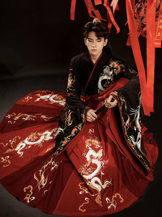 Wei Jin Dynasties Chinese Wedding Hanfu Groomswear | Dragon Lord