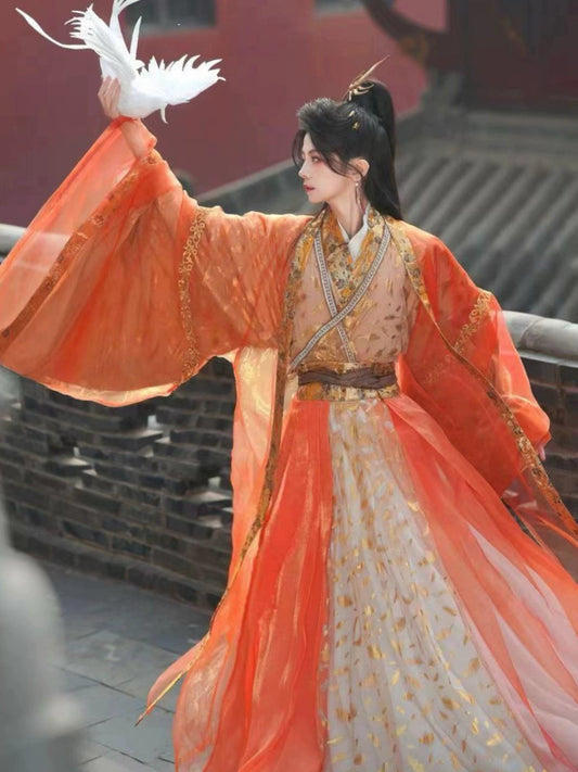 Radiance - fantasy xianxia hanfu costume — detail view