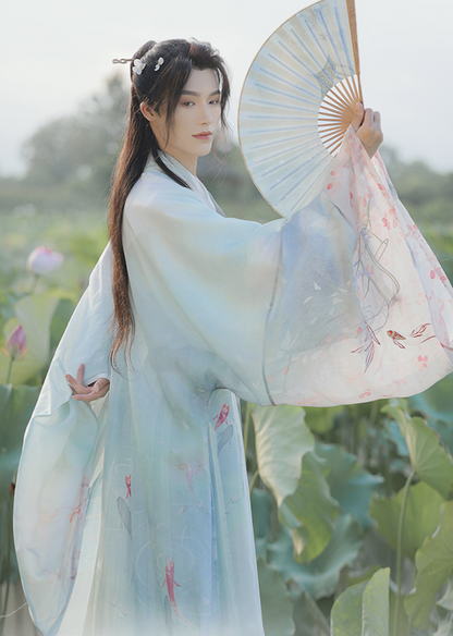 Wei Jin Wuxia Style Qiyao Ruqun - Cloud Pavilion 琼花云归
