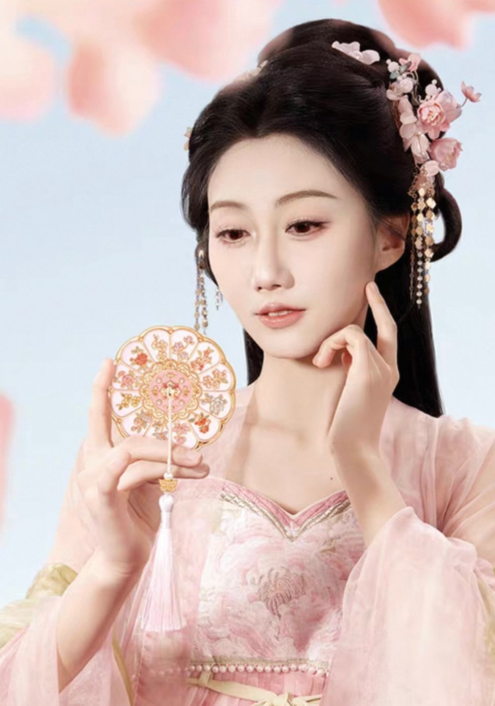 Twelve Goddesses of Flowers Pocket Mirror