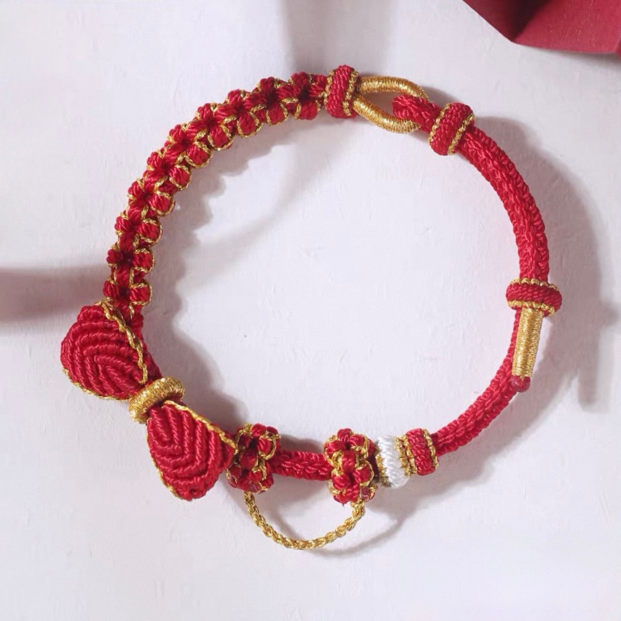 Handwoven Chinese Knot Lucky Ribbon Bracelet  | Ancient China Jewelry