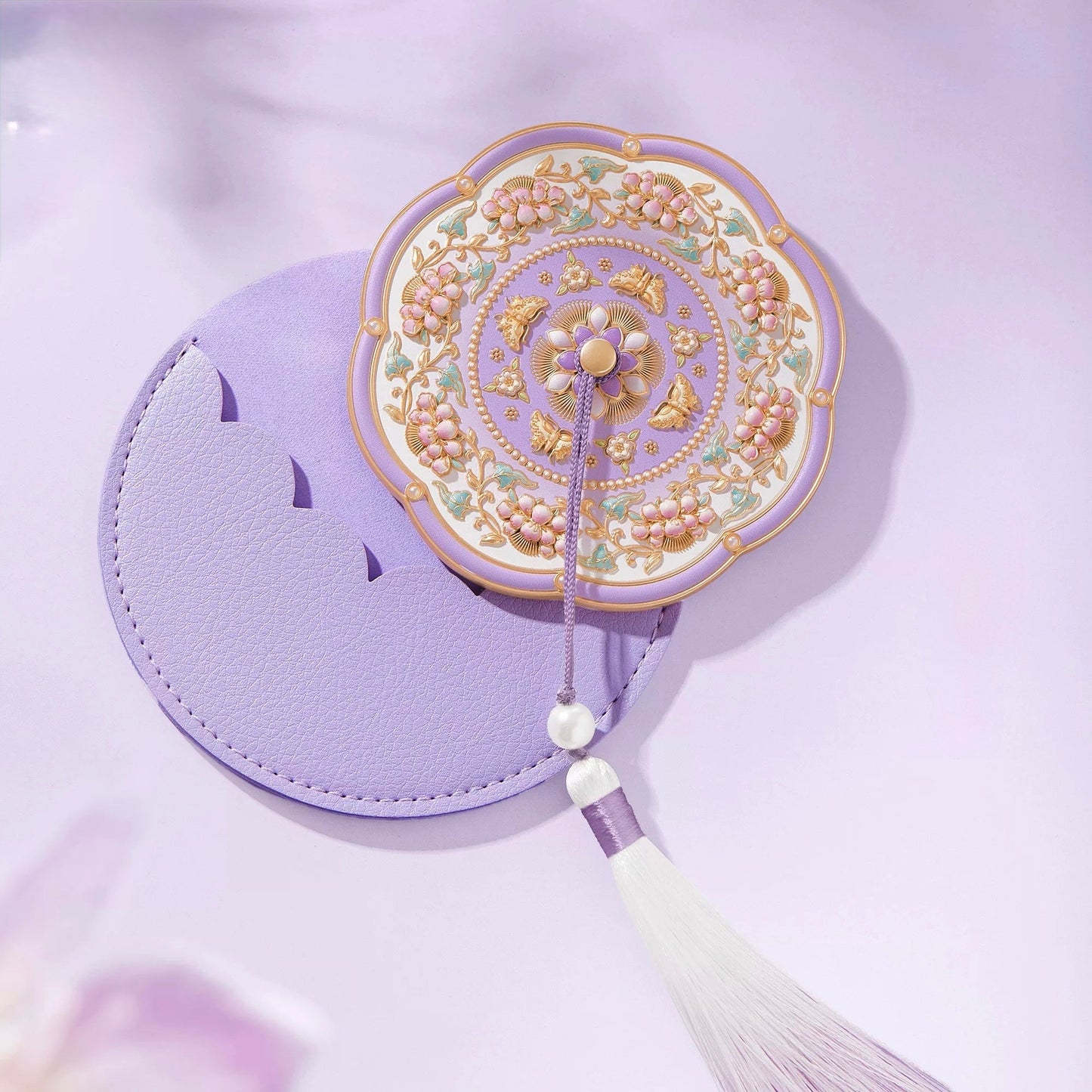 Lavender Glow Pocket Mirror