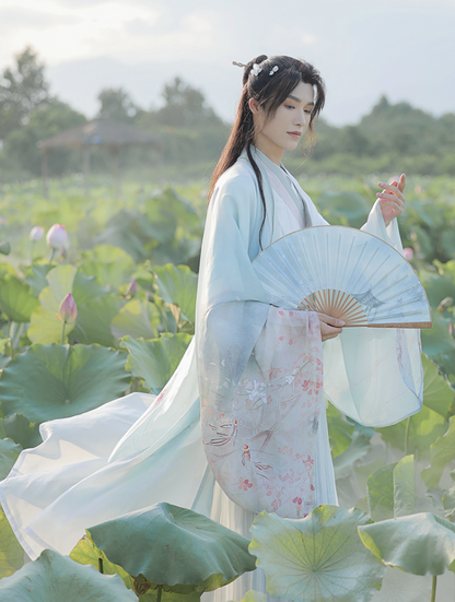Wei Jin Wuxia Style Qiyao Ruqun - Cloud Pavilion 琼花云归