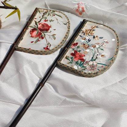 Blooms Warring States Hand Fan