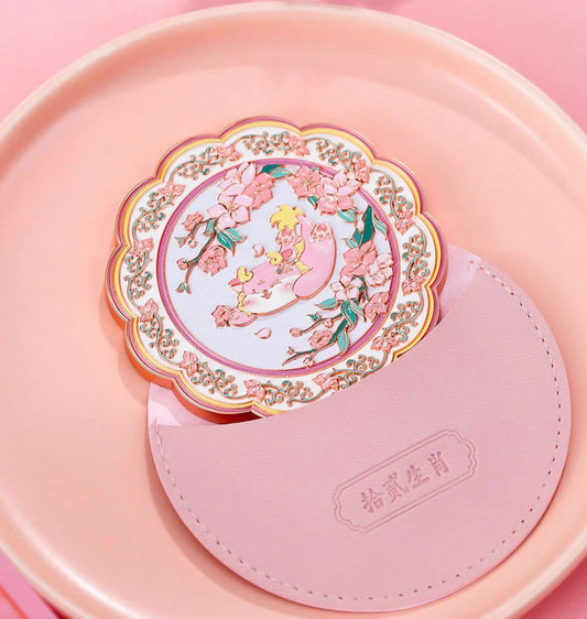 Twelve Zodiac pocket mirror — zodiac cover artwork detail