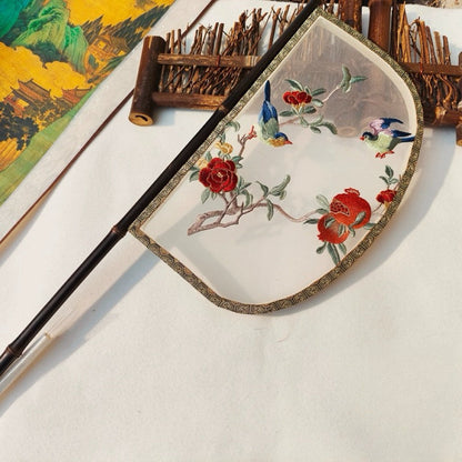 Birds Warring States Hand Fan