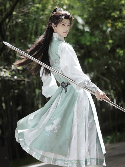 Ming Dynasty Wuxia Style Outfit - Jade Clouds 碧霄