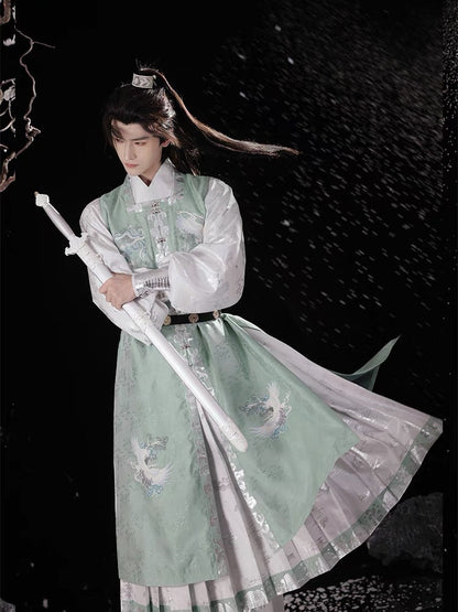 Ming Dynasty Wuxia Style Outfit - Jade Clouds 碧霄