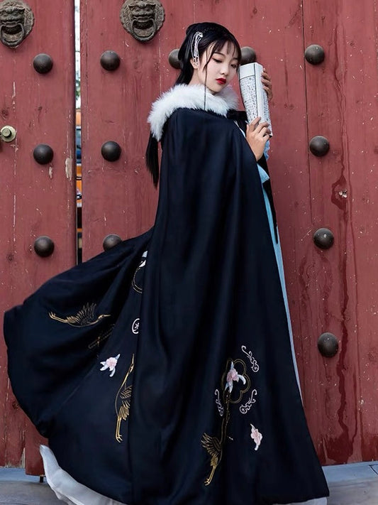 Ally - embroidered cape — detail view