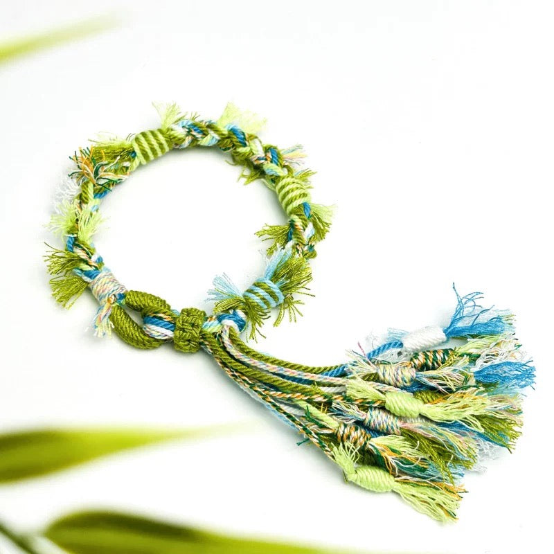 Handwoven Meadow Tibet Knot Bracelet  | Ancient China Jewelry