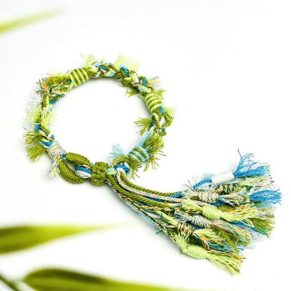 Handwoven Meadow Tibet Knot Bracelet  | Ancient China Jewelry