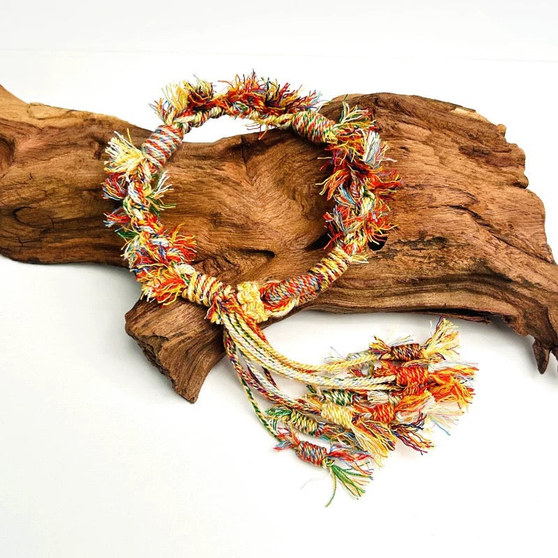 Handwoven Sunset Tibet Knot Bracelet  | Ancient China Jewelry