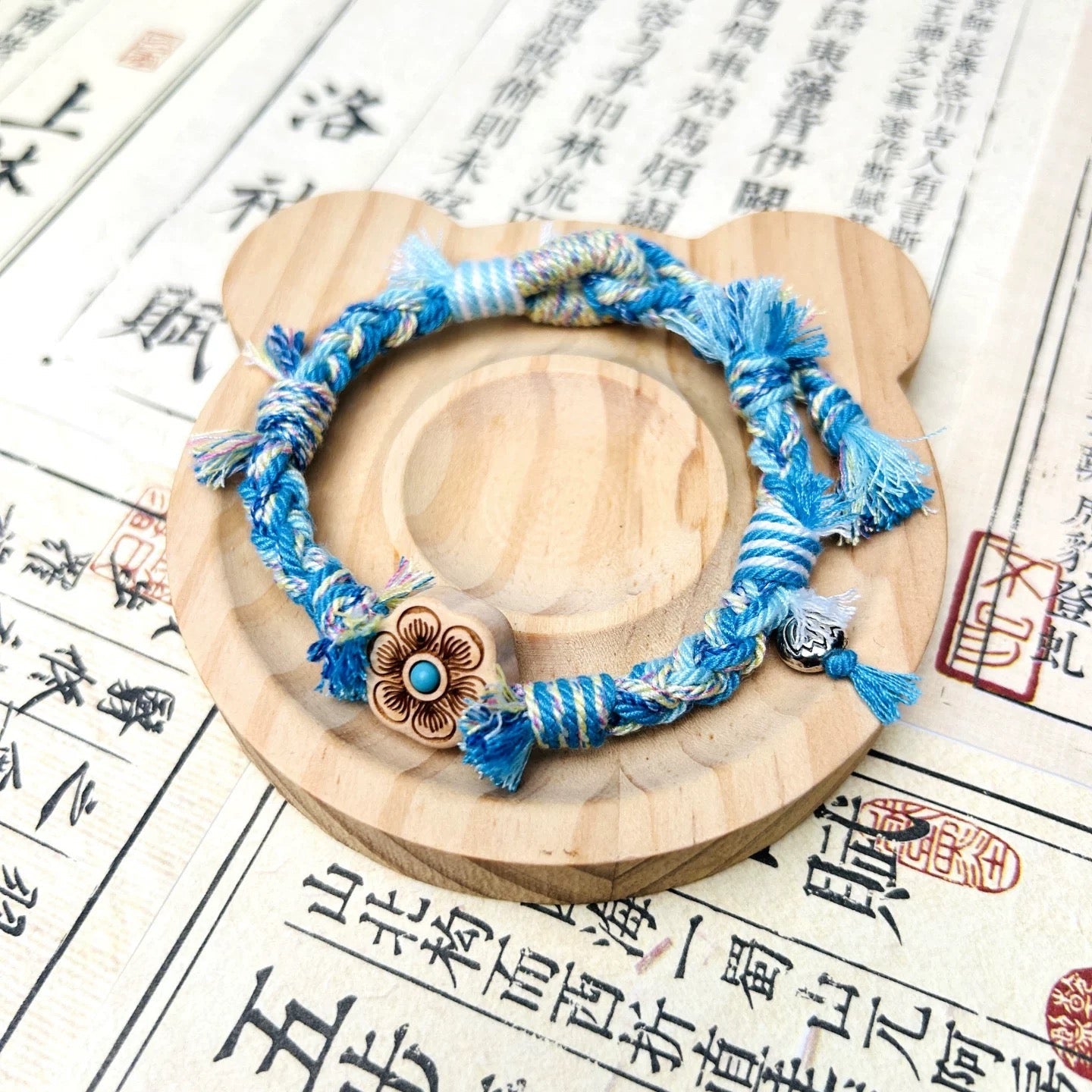 Handwoven Ocean Tibet Knot Bracelet  | Ancient China Jewelry