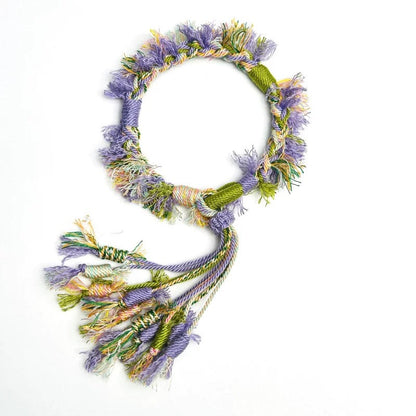 Handwoven Lavender Tibet Knot Bracelet  | Ancient China Jewelry