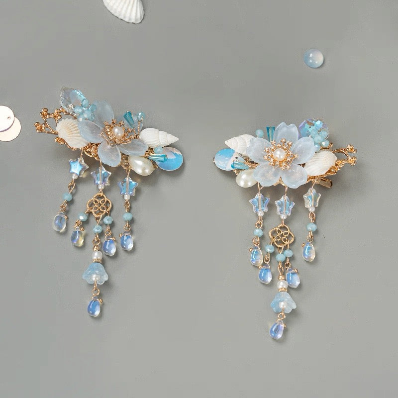 Hair Clips: Seashells