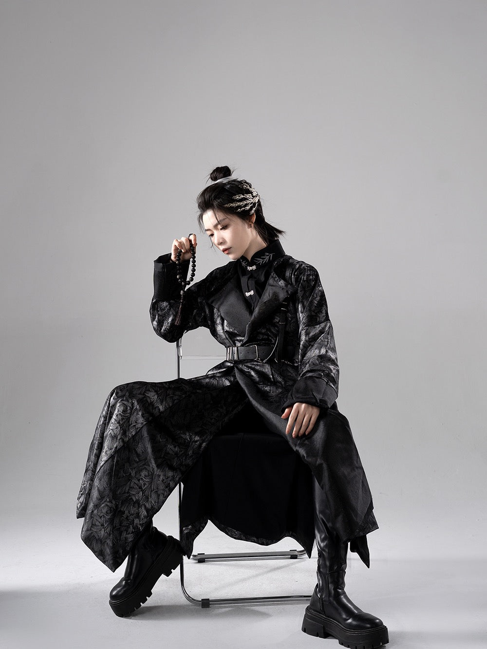 Tang Dynasty Hanfu Robe - Nocturne 墨渊