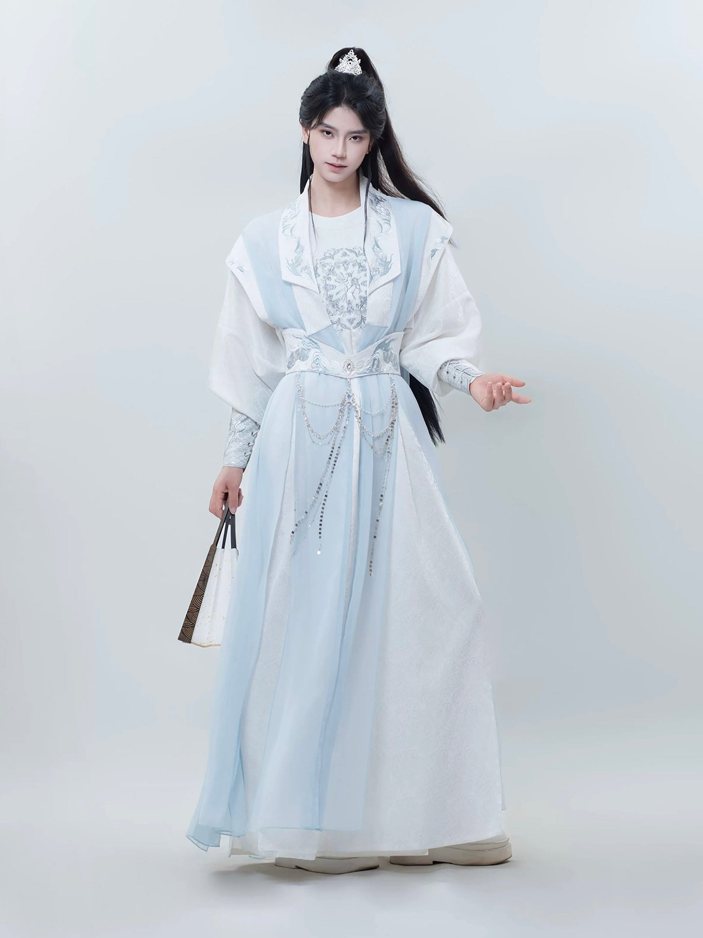 Crescent Moon Xianxia Hanfu Set | Chinese Fantasy Period Drama Style