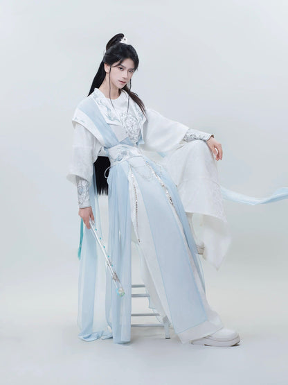 Crescent Moon Xianxia Hanfu Set | Chinese Fantasy Period Drama Style