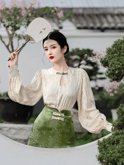 Pine Modern Cheongsam Style Set