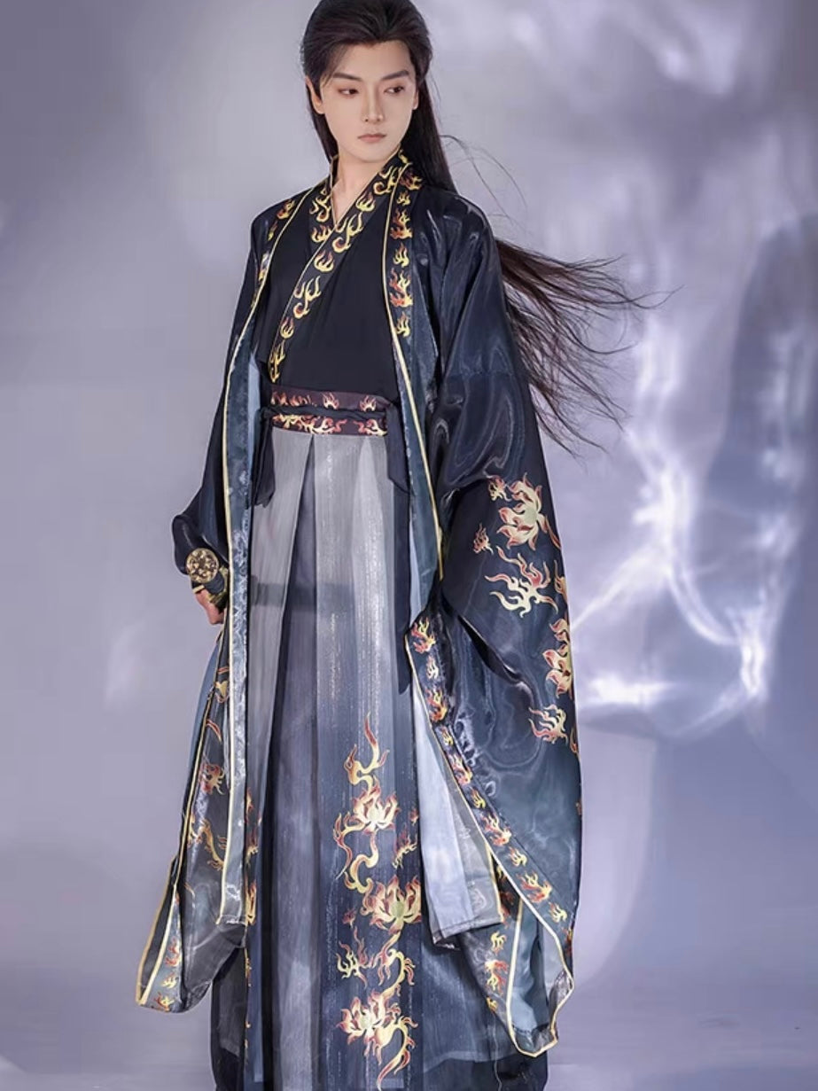 Wei Jin Wuxia Style Qiyao Ruqun - Fire Decree 火焰玉令