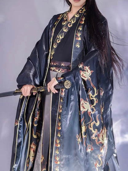 Wei Jin Wuxia Style Qiyao Ruqun - Fire Decree 火焰玉令