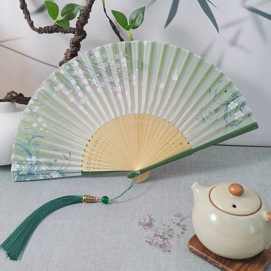 Pear Folding Fan