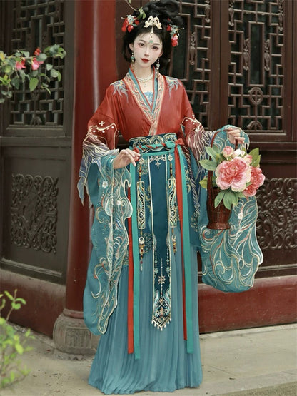 Wei Jin Dynasty Qiyao Ruqun Hanfu | Jingwei 精卫
