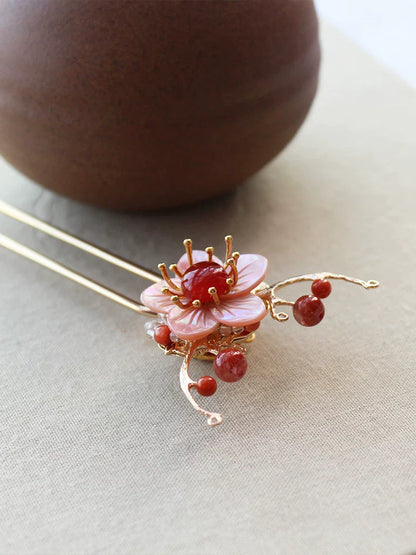 Flower Deer Hair Stick | Traditional Chinese Hair Accessory