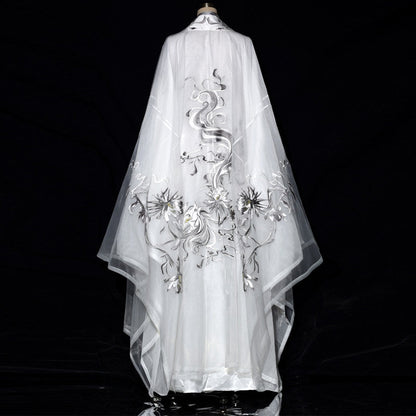 Wei Jin Dynasty Embroidered Qiyao Ruqun Hanfu | Moon Fox 昙花月狐