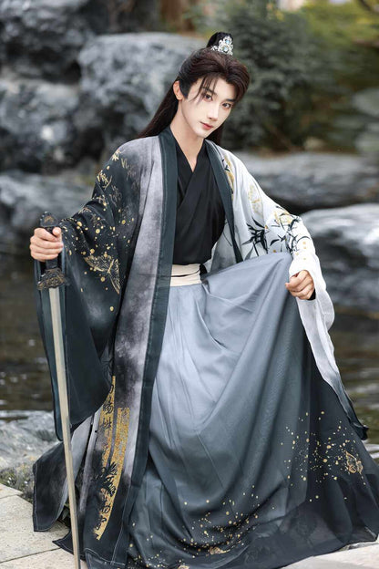 Bamboo Rhyme Xianxia Hanfu Set | Chinese Fantasy Period Drama Style