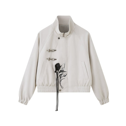 New Chinese Style Coat and Wide Leg Pants - Xuanci 玄刺