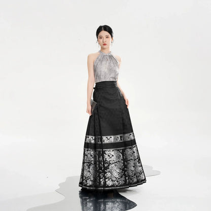 Ming Dynasty Modern Hanfu Halter Neck Top - Fengfu 风妩