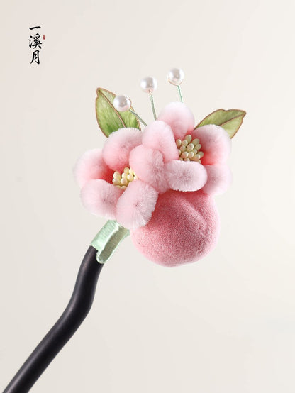 Puffy Bloom Hair Stick | Traditional Chinese Hair Accessory
