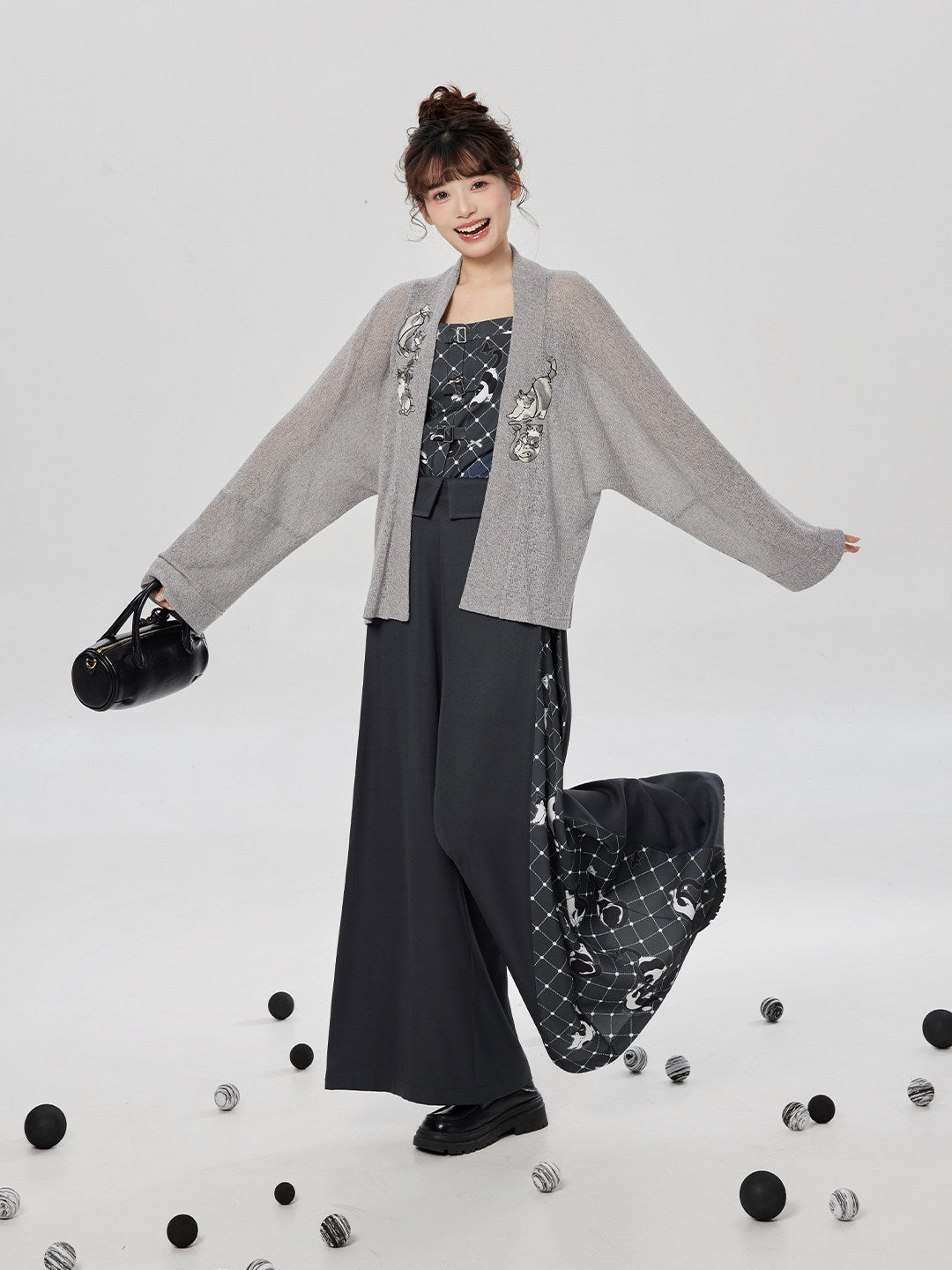 Meow Fun | Modern Song Dynasty Jacket and Pants Set