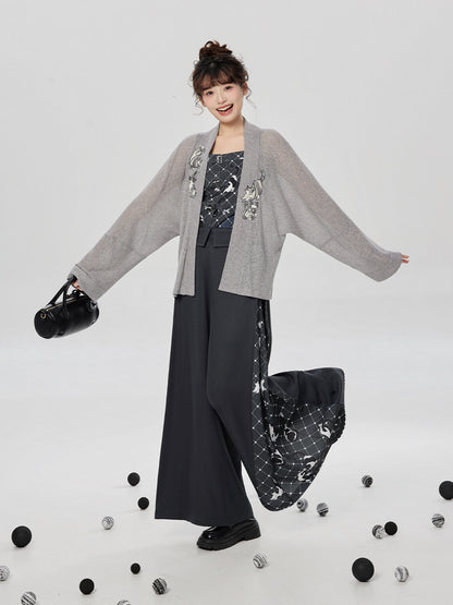 Meow Fun | Modern Song Dynasty Jacket and Pants Set