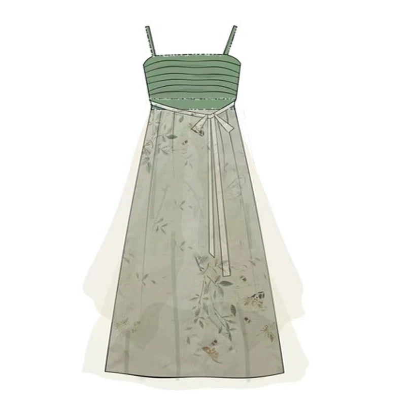 Pine 绿萝 - New Chinese Style Outfit