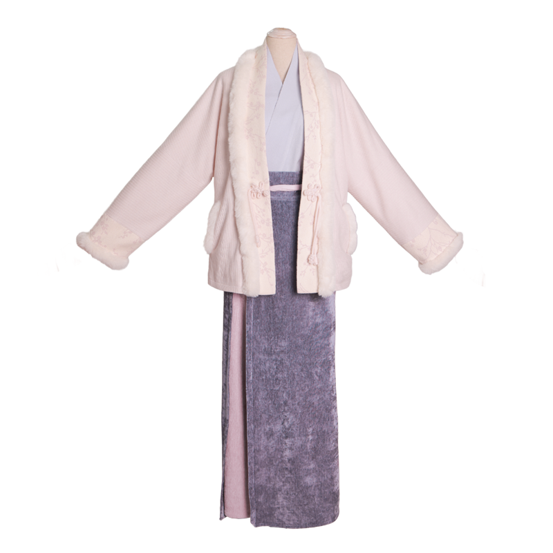 Song Dynasty Modern Hanfu Coat and Wrap Skirt for Autumn and Winter - Miaomiao 妙妙 (Preorder)