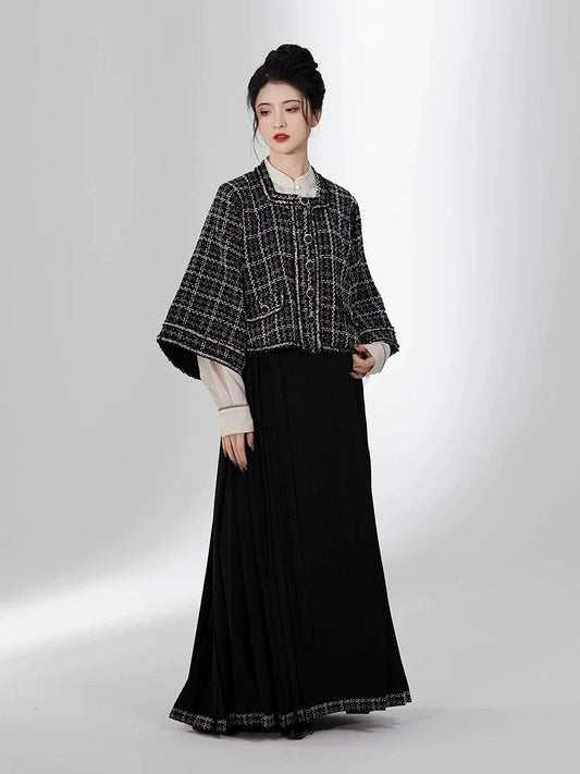 Ming Dynasty Modern Hanfu Mamianqun Outfit - Shuangshu 双姝