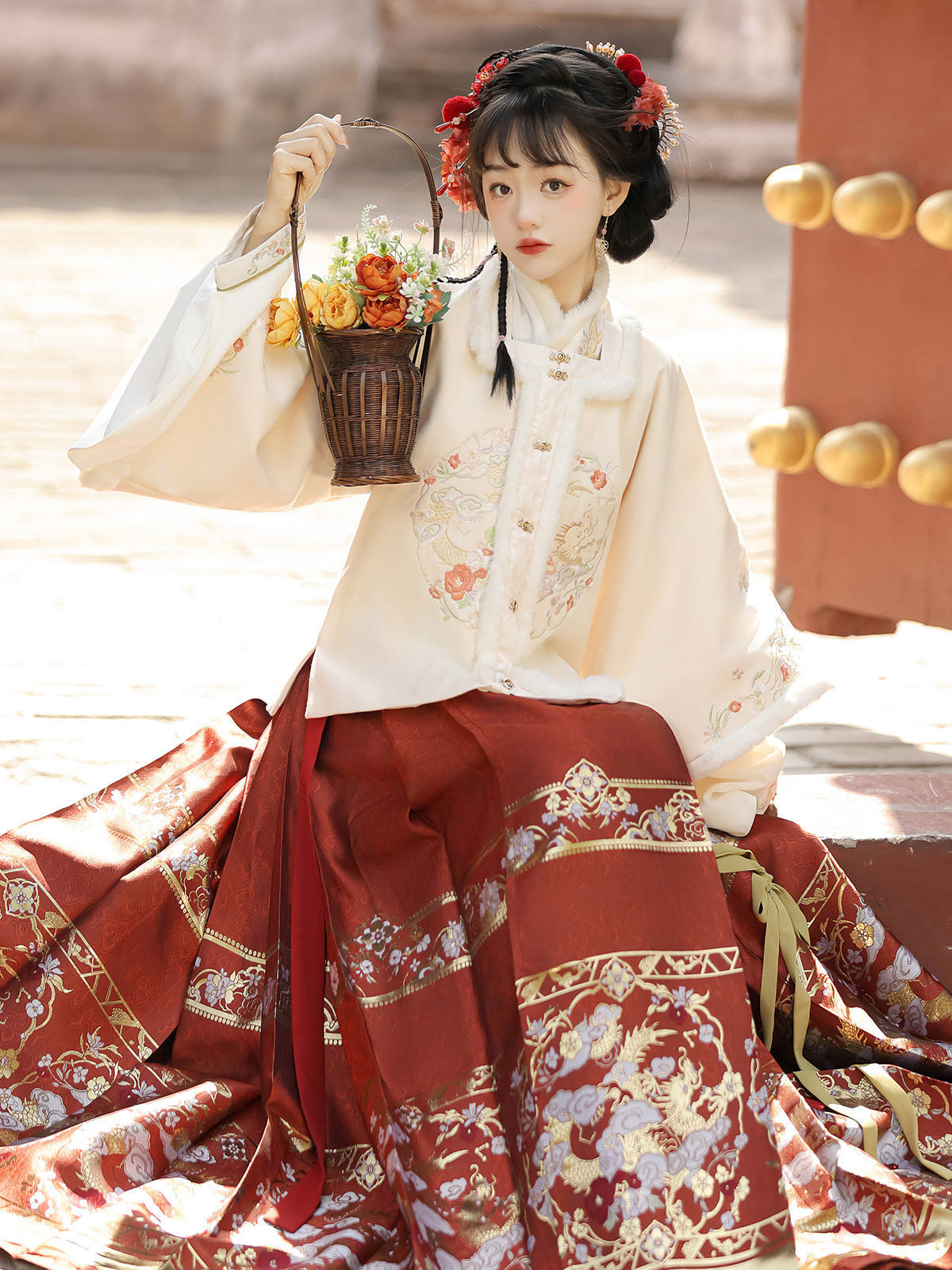 Ming Dynasty Chinese New Year Festival Hanfu | Moonlit Night 月夜