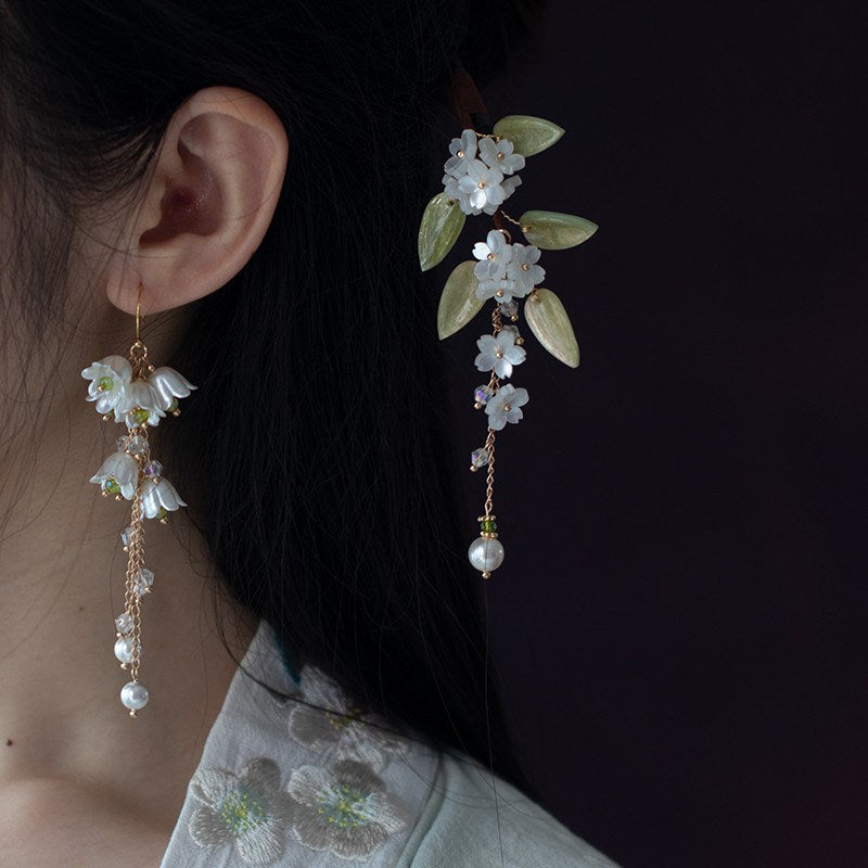Lily of the Valley Antique Earrings | Hanfu Jewelry