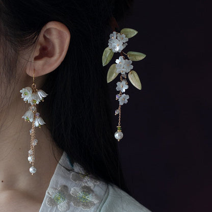 Lily of the Valley Antique Earrings | Hanfu Jewelry