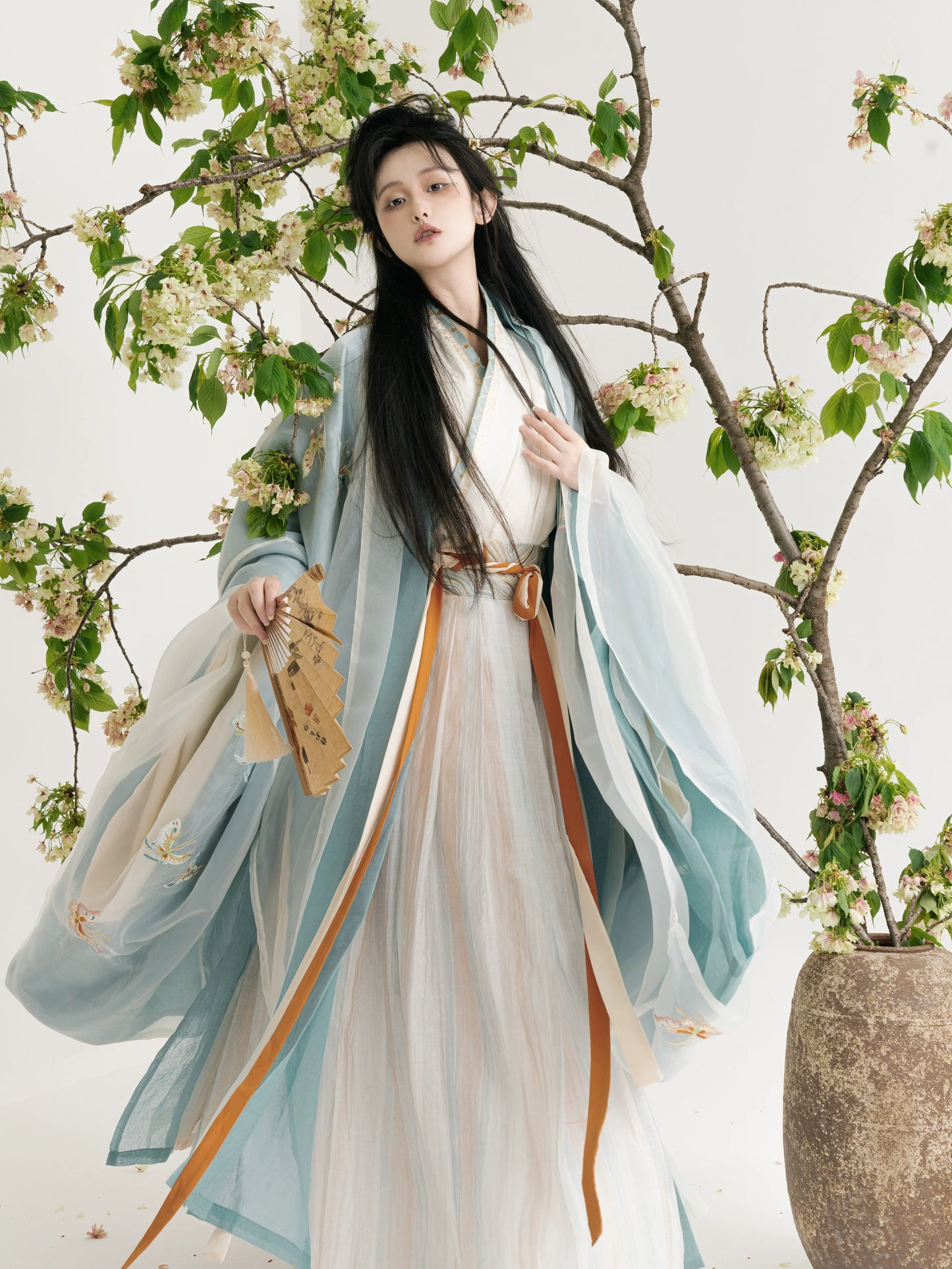 Wei Jin Dynasty Men and Women Qiyao Ruqun Hanfu | Yun Mengze 云梦泽